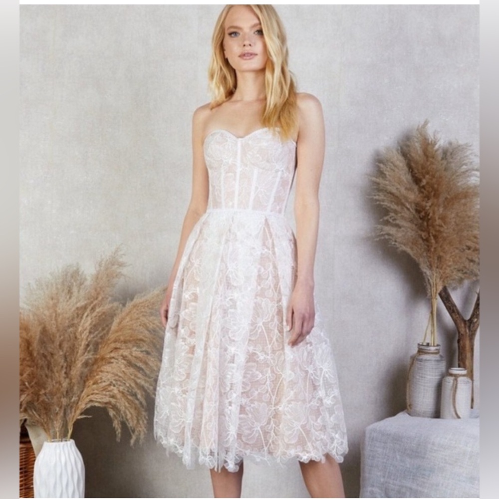 Nadine Merabi Olivia white dress